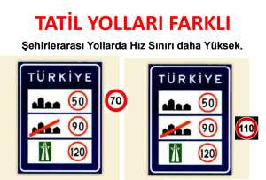 Tatil yolları farklı