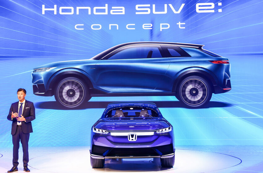  Honda e:concept’in dünya prömiyeri Çin’de yapıldı