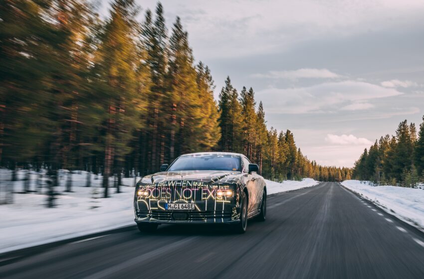  Elektrikli Rolls-Royce Spectre’nin kış testleri sürüyor