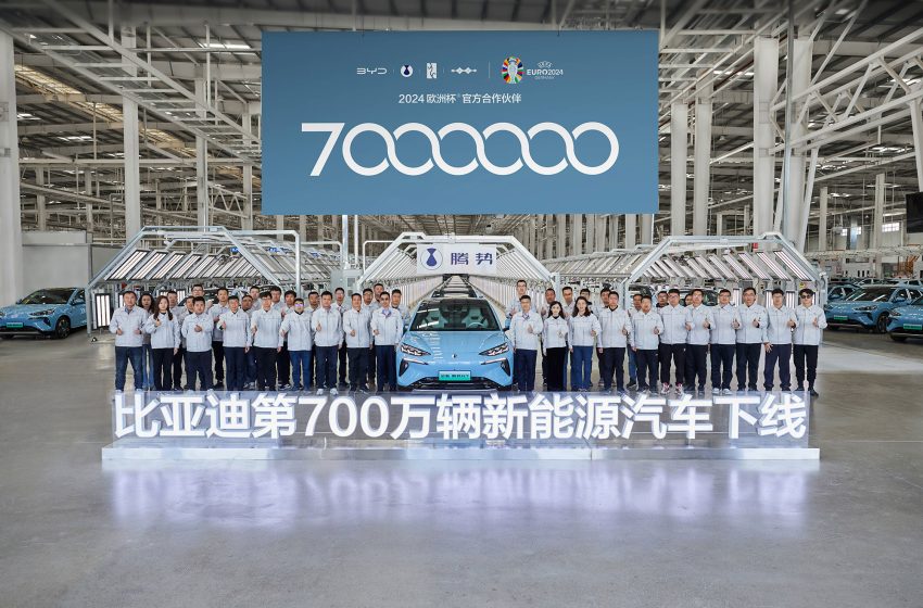  BYD’den 7 milyonuncu elektrikli ve plug-in hibrit araç