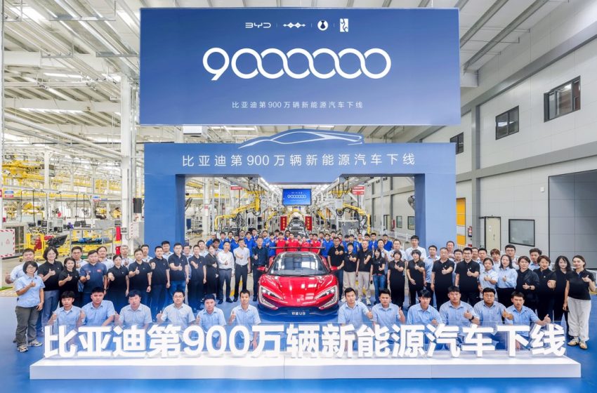  BYD’den çılgın üretim temposu! 9 milyonuncu aracını üretti!