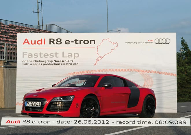  R8 e-tron’dan hız rekoru