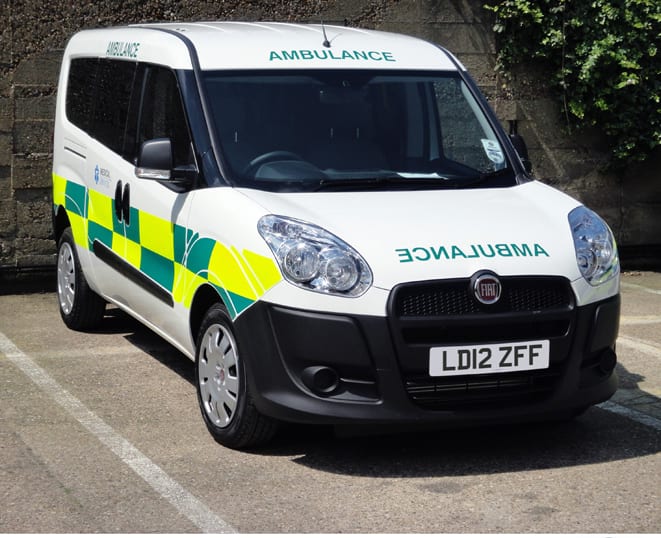  Bursalı Fiat Doblo, İngiltere’de ambulans oldu