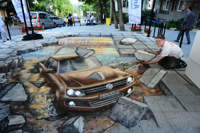  Kaldırım Picasso’su Amarok’la Nişantaşı’da
