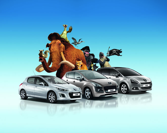  Peugeot “Buz Devri 4″ün resmi sponsoru oldu