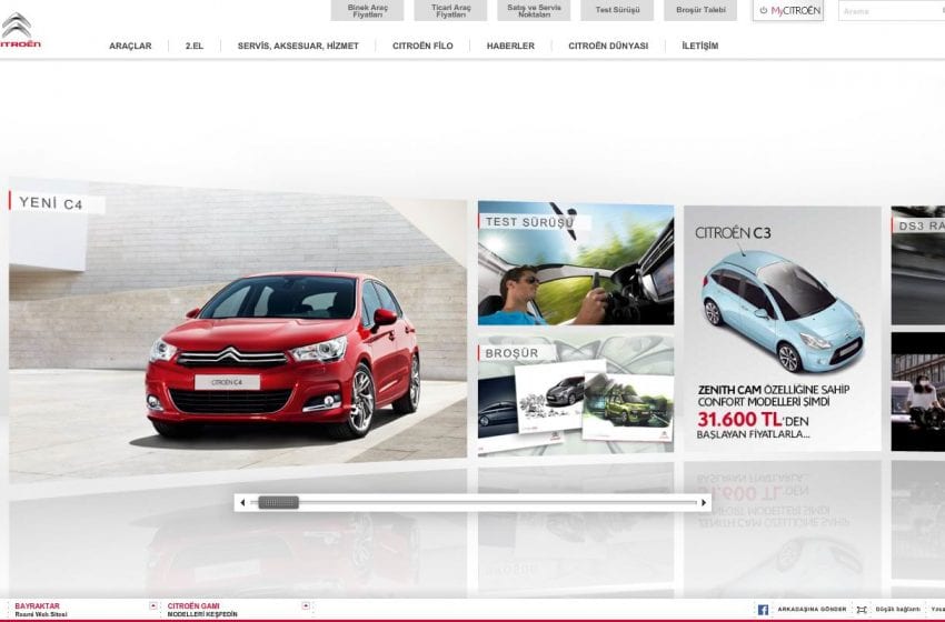  Citroën’in web sitesi yenilendi