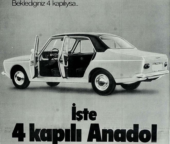  İşte 4 kapılı Anadol
