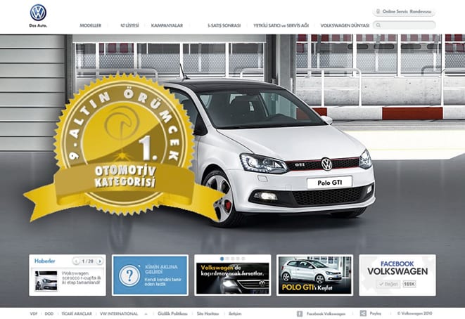  Altın Örümcek’te VW Türkiye birinci